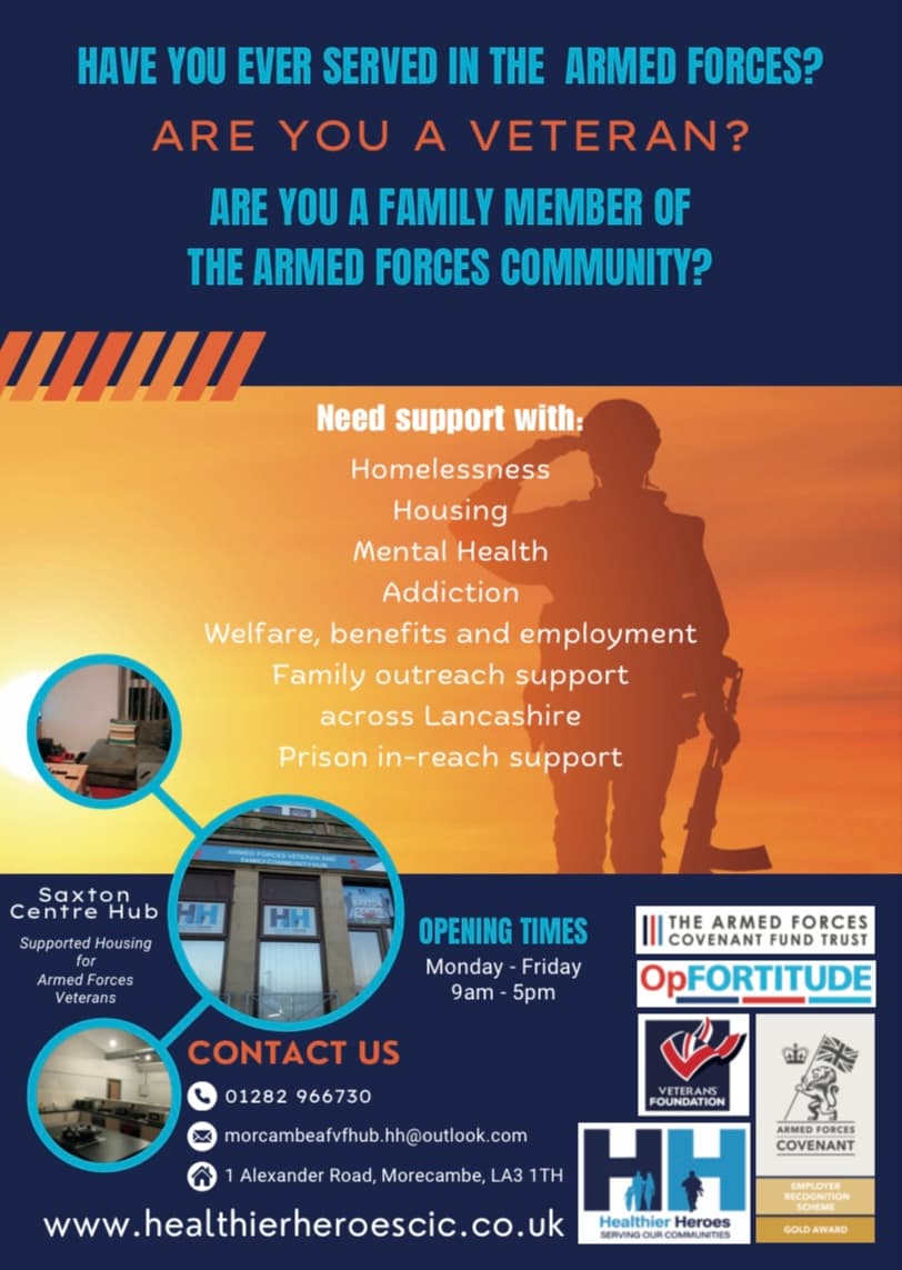 Morecambe Armed forces community hub cover image