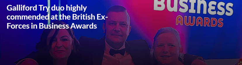 Duo Highly Commended at the British Ex-Forces in Business Awards cover image