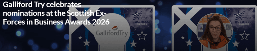 Galliford Try Nominations for the Scottish Ex-Forces in Business Awards cover image