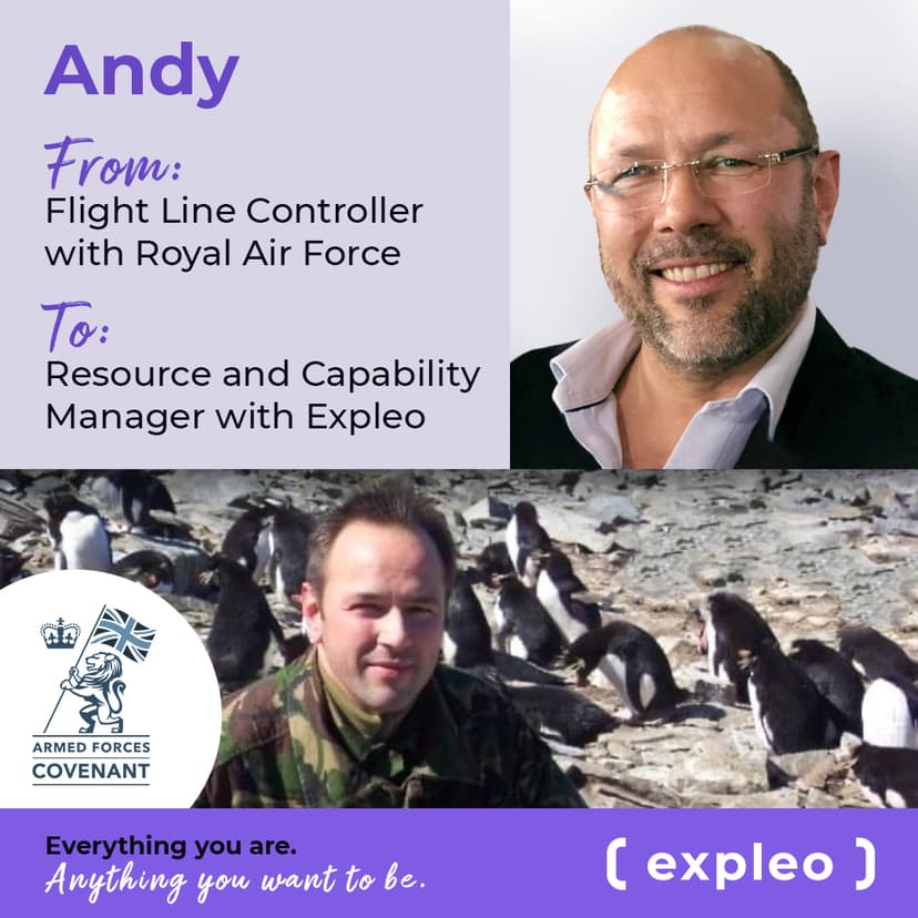 Andy, veteran, tells us about his transition from the Armed Forces to Expleo cover image